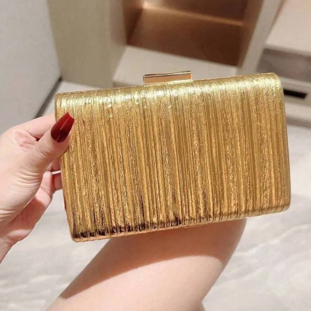 Elegant Gold Clutch Bag